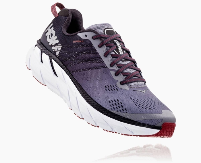 Hoka Restitusjon Sko Tilbud - HOKA ONE ONE Clifton 6 Dame Lilla [NO-81BHMK]